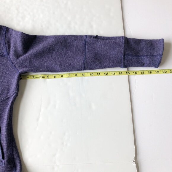 TITLE NINE Swacket Asymmetrical Zip Purple Wool Blend Jacket Hiking Womens Small - Picture 11 of 11